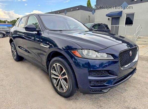 SADCJ2FX8LA619250 2020 JAGUAR F-PACE Синий Вид спереди