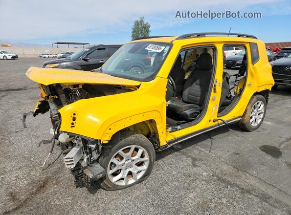 ZACCJABB3JPH84216 2018 JEEP RENEGADE Желтый Передняя левая четверть