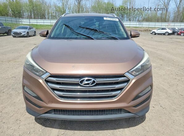 KM8J33A25GU048637 2016 HYUNDAI TUCSON Коричневый Вид сзади