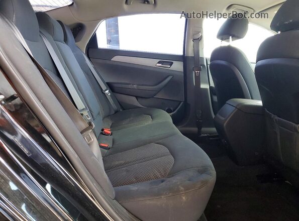 5NPE24AF3KH749620 2019 HYUNDAI SONATA Black Вид задньої частини салону