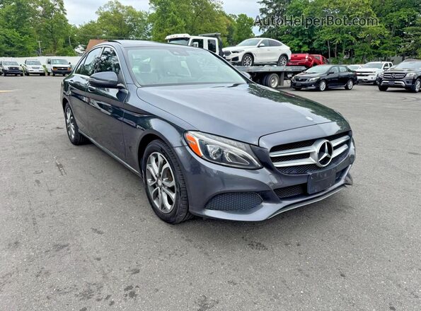 WDDWF4KB7GR151475 2016 MERCEDES-BENZ C Black Front view