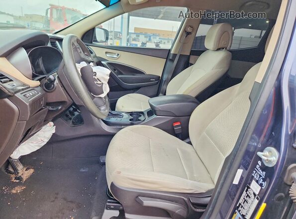 5XYZTDLB8HG414202 2017 HYUNDAI SANTA FE Серебряный Вид панели приборов