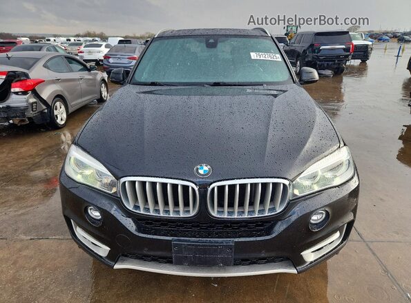 5UXKR2C51J0Z15537 2018 BMW X5 Black Widok z tyłu