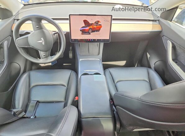 7SAYGDEE0NF401151 2022 TESLA MODEL Blue Սարքավորումների վահանակի տեսք