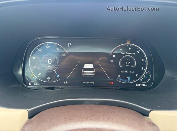 KM8R54HE6LU073642 2020 HYUNDAI PALISADE Черный Вид щитка приборов