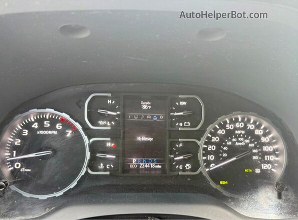 5TFDY5F13MX969120 2021 TOYOTA TUNDRA Black Widok zestawu wskaźników