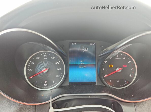 WDDWJ8EB1KF860432 2019 MERCEDES-BENZ C Gray Widok tylnych siedzeń