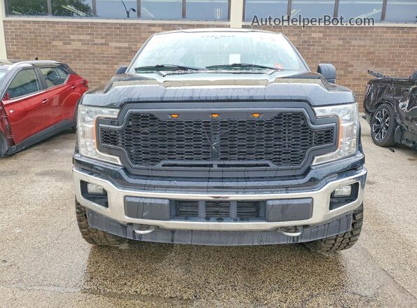 1FTEW1EP3JKC23526 2018 FORD F150 Черный Вид спереди