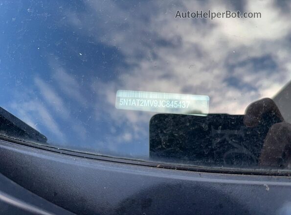 5N1AT2MV9JC845437 2018 NISSAN ROGUE Серебряный Панорамный вид салона 360°