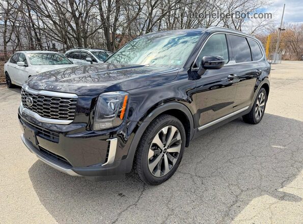 5XYP6DHCXMG162768 2021 KIA TELLURIDE Черный Задняя правая четверть