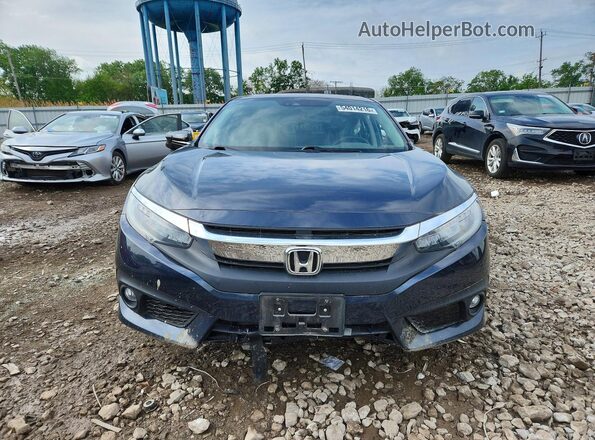 JHMFC1F99JX011972 2018 HONDA CIVIC Синий Вид сзади