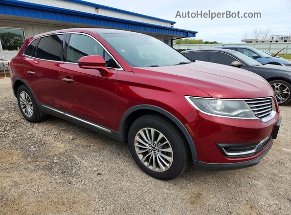 2LMPJ8KR3HBL49539 2017 LINCOLN MKX Красный Вид спереди