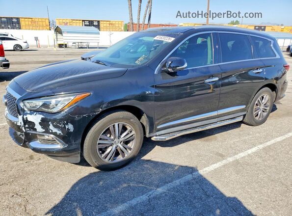 5N1DL0MN6HC503987 2017 INFINITI QX60 Black Rear left