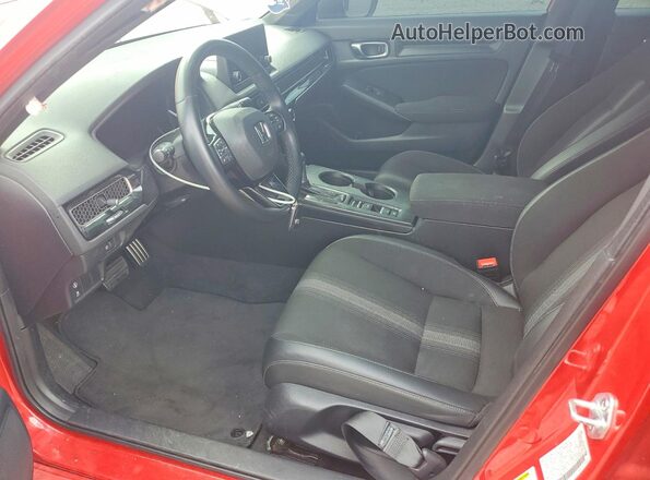 2HGFE2F56NH580532 2022 HONDA CIVIC Red Вид панелі приладів