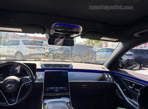 W1K6G7GB0MA054703 2021 MERCEDES-BENZ S Черный Вид задних сидений