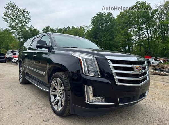 1GYS4JKJ1GR111858 2016 CADILLAC ESCALADE Black Передня ліва чверть