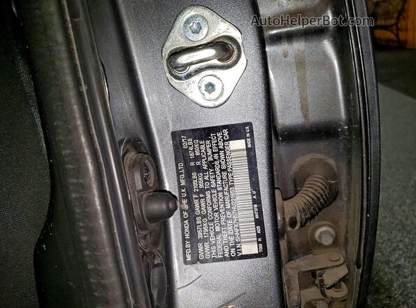 SHHFK7H57HU221653 2017 HONDA CIVIC Charcoal Widok naklejki z numerem VIN