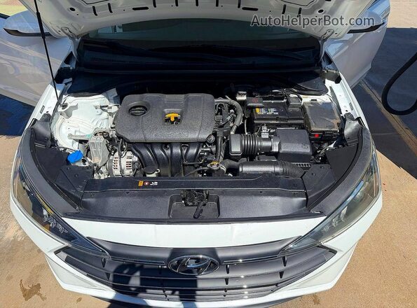 5NPD74LF3LH608865 2020 HYUNDAI ELANTRA White Vista del salpicadero
