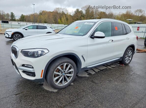 5UXTR9C55KLP77417 2019 BMW X3 Белый Передняя левая четверть