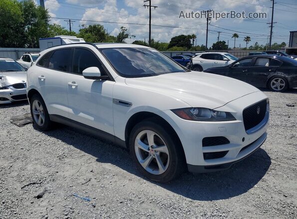 SADCJ2FXXJA322266 2018 JAGUAR F-PACE White Widok z przodu