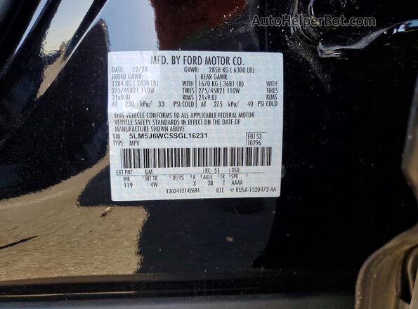 5LM5J6WC5SGL16231 2025 LINCOLN TOWNHOUSE AVIATOR Black 