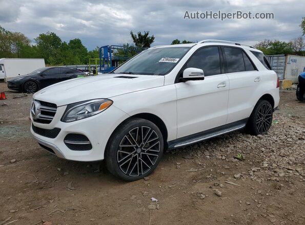 4JGDA5HB1JB181080 2018 MERCEDES-BENZ GLE Белый Передняя левая четверть