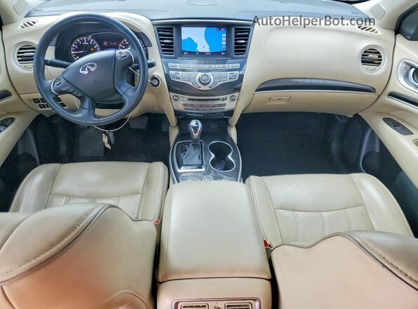 5N1DL0MM0KC533792 2019 INFINITI QX60 White Սարքավորումների վահանակի տեսք