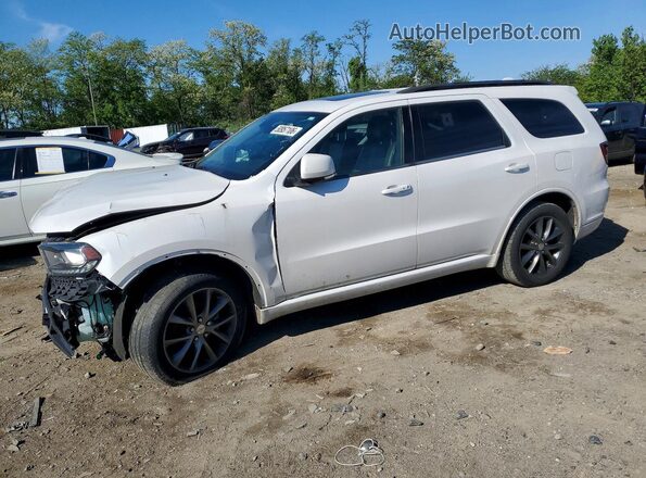 1C4RDJDG3JC497487 2018 DODGE DURANGO Белый Передняя левая четверть