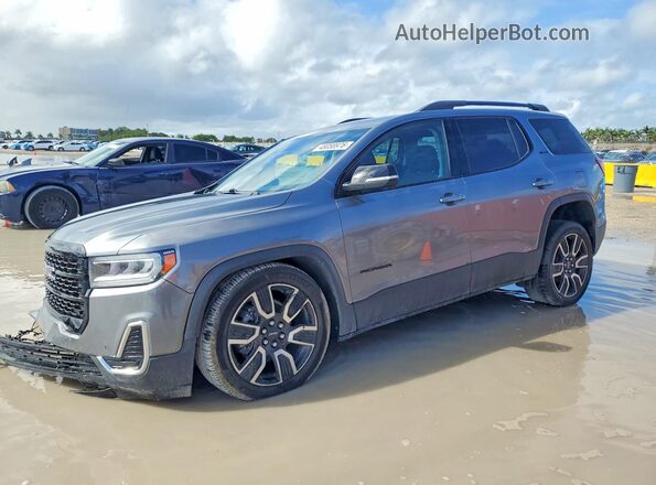 1GKKNKLS0MZ176605 2021 GMC ACADIA Угольный Задняя левая четверть