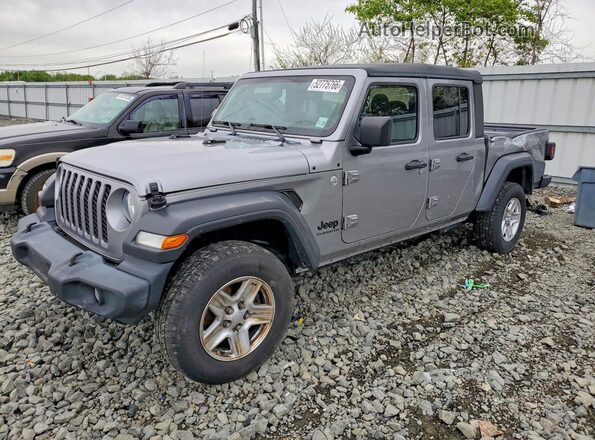 1C6HJTAG8LL147237 2020 JEEP GLADIATOR Серебряный Передняя левая четверть
