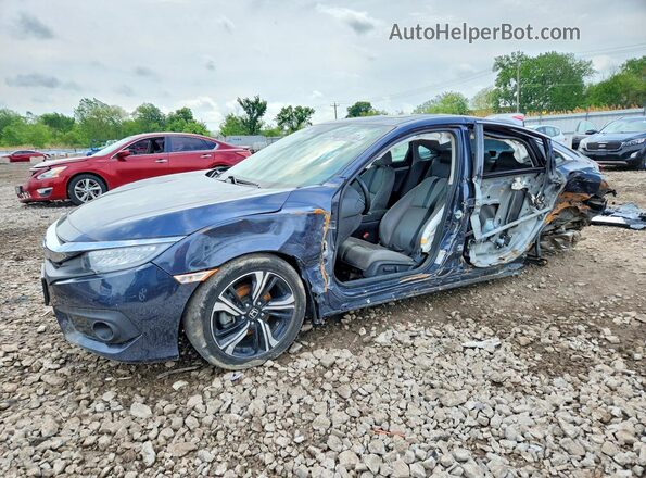JHMFC1F99JX011972 2018 HONDA CIVIC Синий Передняя левая четверть