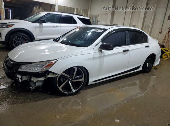 1HGCR3F92HA000373 2017 HONDA ACCORD Белый Задняя левая четверть