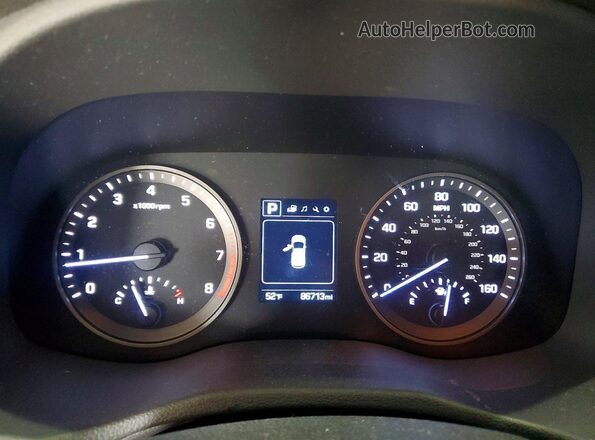 KM8J33A47GU207420 2016 HYUNDAI TUCSON Серый Вид задних сидений