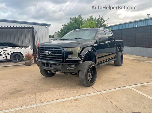 1FTEW1EF6HKE29828 2017 FORD F150 Черный Задняя правая четверть
