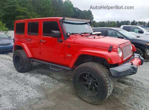 1C4BJWEGXGL115678 2016 JEEP WRANGLER Красный Вид спереди