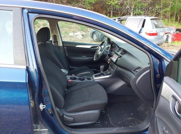 3N1AB7APXKY261943 2019 NISSAN SENTRA Blue უკანა ხედი