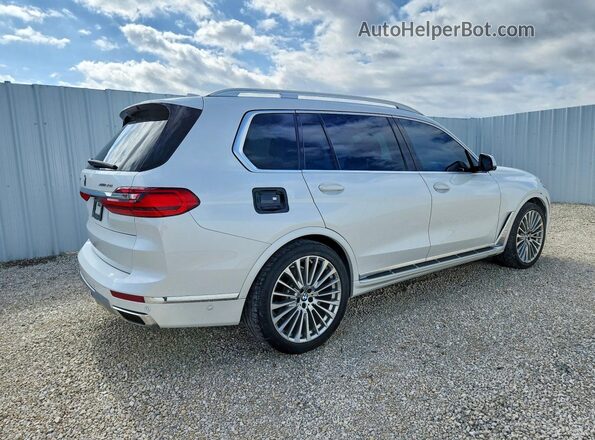 5UXCX4C55KLS36196 2019 BMW X7 Белый Передняя правая четверть