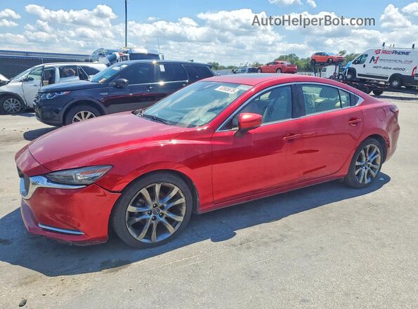 JM1GL1XY4J1304225 2018 MAZDA 6 Красный Задняя левая четверть