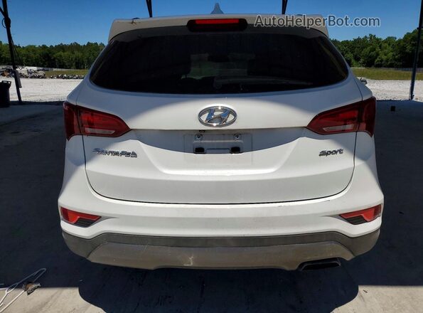 5NMZU3LB3JH078624 2018 HYUNDAI SANTA Белый Вид салона спереди