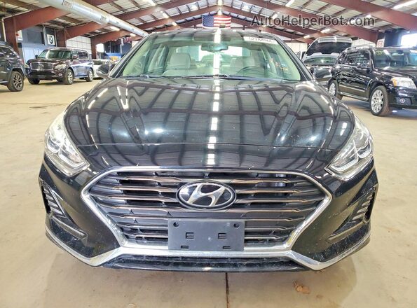 5NPE34AF3JH666927 2018 HYUNDAI SONATA Black Вид ззаду