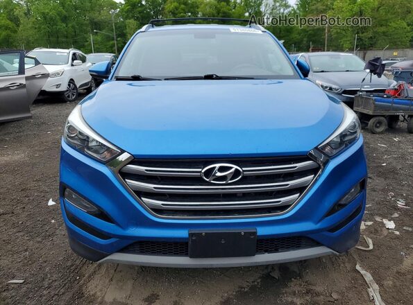 KM8J33A29JU708878 2018 HYUNDAI TUCSON Blue Widok z tyłu
