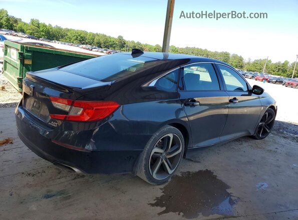 1HGCV2F3XJA049084 2018 HONDA ACCORD Black Przód prawy