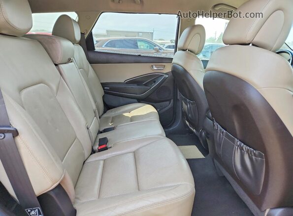 KM8SN4HFXHU197432 2017 HYUNDAI SANTA FE Black Widok komory silnika