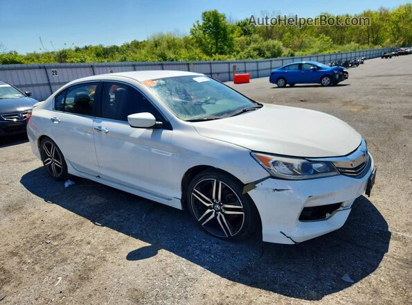 1HGCR2F54GA193549 2016 HONDA ACCORD Белый Вид спереди
