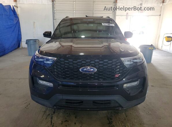 1FM5K8GC5MGB23669 2021 FORD EXPLORER Черный Вид спереди