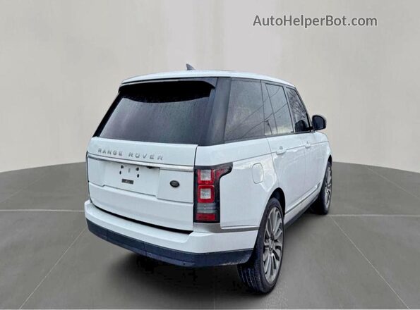 SALGR2FK6HA329227 2017 LAND ROVER RANGE ROVER Белый Передняя правая четверть