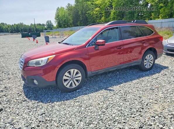 4S4BSADC3H3353917 2017 SUBARU OUTBACK Темно-бордовый Задняя левая четверть