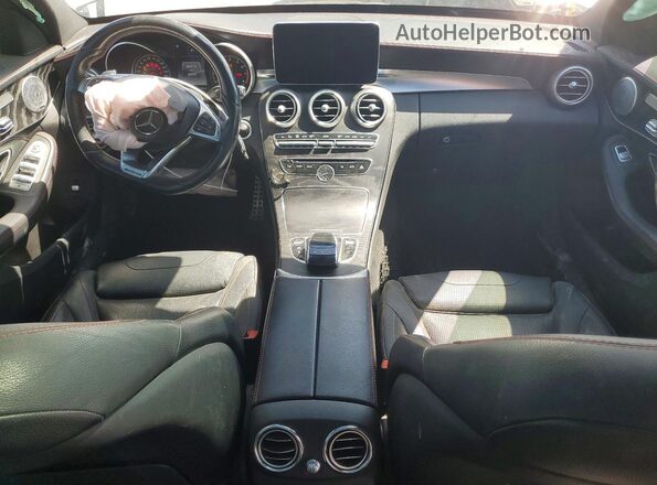 55SWF6EB7GU125822 2016 MERCEDES-BENZ C White Вид щитка приладів
