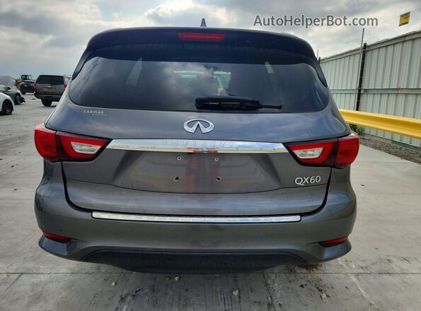 5N1DL0MN9HC555615 2017 INFINITI QX60 Серый Вид салона спереди