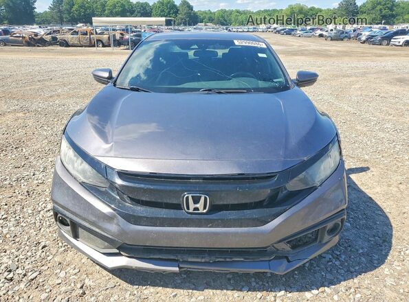 19XFC2F81KE037546 2019 HONDA CIVIC Gray Вид ззаду